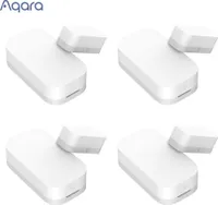 Aqara Tür-/Fensterkontakt T1, 4 Stück Weiß, Smart Home Tür- und Fenstersensor , Erfordert Aqara Hub, Zigbee-Verbindung, Window&Door Sensor, Detektoren