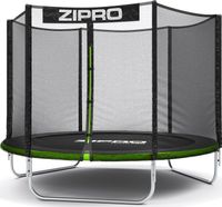 Zipro Jump Pro Gartentrampolin mit Außen-Fangnetz Schuhnetz & Leiter 8FT 252 cm