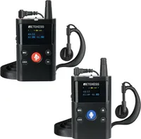 Retekess TT126 Zwei-Wege-Audio-Führungssystem, 280 m Vollduplex-Audio-Flüsterführungssystem, Drahtloses Kommunikationssystem für Reittraining