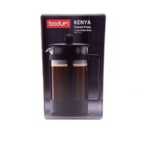Bodum KENYA Kaffeebereiter (French Press System, Spülmaschinengeeignet, 1,0 liters) schwarz (21,27)