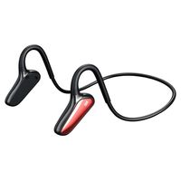 Knochenschall Kopfhörer, Open-Ear Kabellos Sport Kopfhörer mit Noise-Cancelling Mikrofon, BluetoothRot