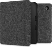 kwmobile Hülle kompatibel mit Tolino Vision 6 - Filz Stoff eReader Schutzhülle Cover Case - Dunkelgrau