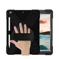 Casecentive Handstrap Hardcase iPad 10.2 (2019) schwarz mit Handschlaufe