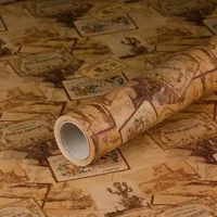 Geschenkpapier Paris, Geburtstagspapier, Kraftpapier, 0,70 x 10 m