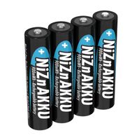 ANSMANN Micro AAA Akku Nickel-Zink 900mWh / 1,6V Akkubatterie 4er Pack