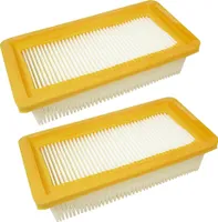 2x Flachfaltenfilter/Lamellenfilter/HEPA-Filter für Kärcher AD 2 AD 3 AD 3 Premium Fire Place AD 3.000 EU-I AD 3.000 EU-II AD 3.000 CH AD 3.200 CH AD 3.200 CN AD 3.200 EU-I AD 3.200 EU-II AD 4 Premium