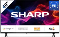 SHARP 40GF2265E - 40 Zoll Fernseher (101 cm) Full HD Google TV - LED Smart TV (HDMI ARC, HDR10, Receiver, Bluetooth)