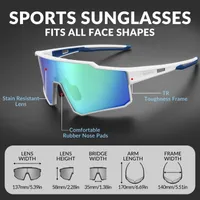 ROCKBROS Fahrradbrille Polarisierte Sonnenbrille NEU Herren/Damen weiß