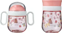 Mepal | Mio Set – 360° | Baby Trinklernbecher ab 6 Monate | auslaufsicher | Spülmaschinengeeignet & BPA frei | Flowers & Butterflies