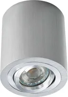 Heitronic Aufbaustrahler ADL9001 Aluminium gebürstet rund schwenkbar GU10 LED max. 12W