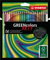 Umweltfreundlicher Buntstift - STABILO GREENcolors - ARTY - 24er Pack - mit 24 verschiedenen Farben