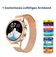 Damen Smartwatch Armband Herzfrequenz Pulsuhr Fitness Track für iOS Android 