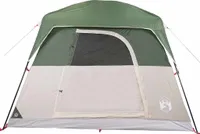vidaXL Campingzelt 4 Personen Grün Wasserdicht