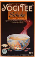 Yogi Tea Schoko | 17 Teebeutel | mit Kakaoschalen, Süßholz, Zimt & Chai-Gewürzen || vegan