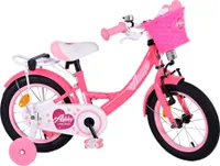 Volare Ashley Kinderfahrrad - Mädchen - 14 Zoll - Rosa/Rot
