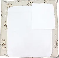 TupTam Baby Wickelauflage inkl. 2 Frotteebezügen ANK019, Farbe: Giraffe Beige, Größe: 75 x 85 cm