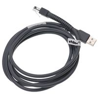 vhbw Datenkabel USB 2.0 Stecker auf RJ45 Stecker kompatibel mit Zebra DS3400, DS2208, DS6878, DS3578, DS3508, DS3408 Barcodescanner - Kabel, 2 m Grau