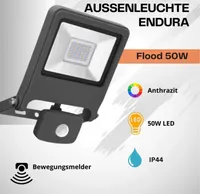 Ledvance LED Außenleuchte Endura Flood Sensor Warm White dunkelgrau