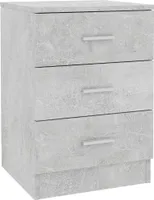 vidaXL Nachttisch Betongrau 38x35x56 cm Holzwerkstoff