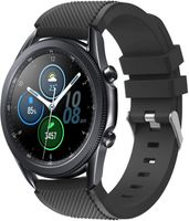 Strap-it Samsung Galaxy Watch 3 45mm Armband Silikon (Schwarz)