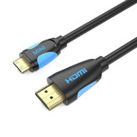 2m mini HDMI High Speed Kabel Adapter von JAMEGA | für Tablet Kamera Notebook