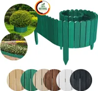 Floranica Rollborder Flexibilní dřevěný plot Rolborder 200 x 20 cm Ohraničení zelených záhonů Ohraničení trávníků Zahradní plot Dřevěný dekorativní plot Mini plot