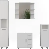 Vicco Badmöbel-Set Ilias, 4 Teile, Weiß