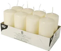 Sovie Stumpenkerze Bordeaux - Flachkopfkerze 70x100mm, 52h Brenndauer