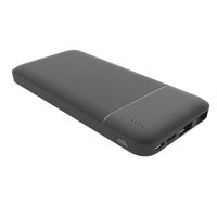 M2-Tec Powerbank 20.000 mAh USB3 USB-C schnellladen schlankes Design 16mm Slip;schwarz