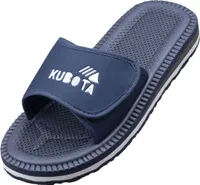 Kubota  Badelatschen mit Klettverschluss Pantoletten Sandalen Herren "Velcro" Marineblau, 44