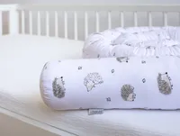 400 cm Nestchenschlange  IGEL Braun Baumwolle Multifunktion PREMIUM Bettschlange Zierkissen Bettrolle Dekokissen Zugluftstopper Top GESCHENK