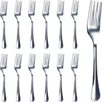 Gabel Menügabel Tafelgabel 19,5 cm Edelstahl Besteck 12 Stück Set