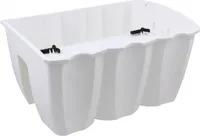 Blumenkasten 40cm Hängetopf Blumentopf Balkontopf Geländertopf DCRO Weiß
