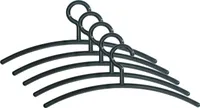 Kleiderbügel Kunststoff schwarz 5er-Pack