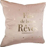 Kinderkissen "Rêves" - rosa 40 × 40 cm - Atmosphera créateur d'intérieur