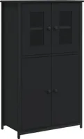 vidaXL Tablica wysoka czarna 62x32x106,5 cm Materiał drewnopochodny