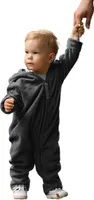HOPPEDIZ Overall Fleece-Overall mit Umschlagbündchen anthrazit  92-98