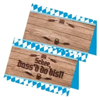 itenga 24x Tischkarten Schee dass d do bist! Platzkarten Oktoberfest Bayern