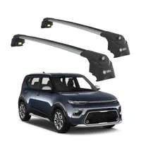 TURTLE STREŠNÝ NOSIČ AIR-2 , Silver KIA SOUL SK3 2020 - 2024 (HATCHBACK)