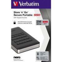 Verbatim Store n Go        256GB Secure Portable SSD USB 3.1