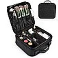 Kosmetik-Koffer Kosmetiktasche Portable Reise Make Up Tasche, Makeup Organizer, Tasche Schmink Aufbewahrung Kosmetische Box Wasserdicht Schminktasche(Schwarz）