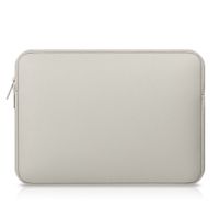 Faux Leder Laptop Handtasche Notebook Schutzbeutel für MacBook-Grau-Größen: 14 Zoll