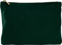 Bagbase - Kosmetická taška, sametová RW10030 (17 cm x 12 cm) (tmavě zelená)