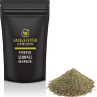 1kg Pfeffer Schwarz gemahlen Pulver Universalgewürz 1A Qualität - Gourmet Serie