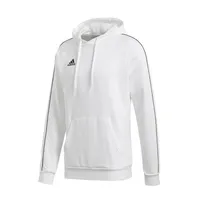 Adidas CORE 18 HOODY Mikina s kapucňou bielo-čierna