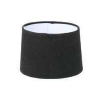 Lampenschirm für E14|E27 Fassungen Schwarz Leinenoptik 18 cm  Polyester/Baumwoll