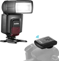 GODOX TT560II Univerzální fotoaparátový blesk, elektronický blesk Speedlite, standardní hot shoe GN38, 2,4 G, bezdrátová spoušť s režimem M/S1/S2, s vysílačem spouště a mini stojánkem, záblesková jednotka, kompatibilní s digitálními zrcadlovkami Canon, Sony, Nikon, Panasonic, Olympus, Pentax a dalšími fotoaparáty