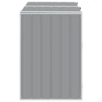 vidaXL Box na odpadky pro 2 koše šedý 144x81x113 cm ocelový