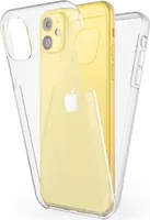 NALIA Handy Hülle für iPhone 11, Full-Cover Schutz Case Cover Tasche Bumper Transparent