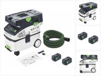 Festool CTLC MIDI I-Basic Akku Absaugmobil 36 V ( 2x 18 V ) Staubkl. L + 2x Akku 5,0 Ah - ohne Ladegerät